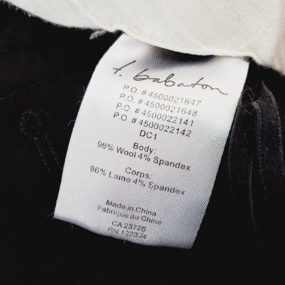 ARITZIA BABATON Black Wool Classic Trousers - Picture 9 of 12